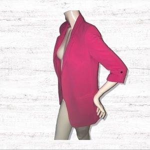 Zara Hot Pink Blazer Jacket, Size XS
